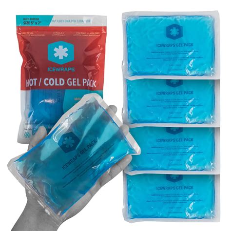 Buy ICEWRAPS 5x7 Gel Ice Packs For Injuries Reusable | Hot Cold Gel ...