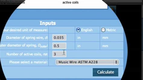 Spring Torsion Calculator - YouTube