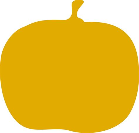 Yellow color silhouette of pumpkin. Vector sign or symbol. 24860828 Vector Art at Vecteezy