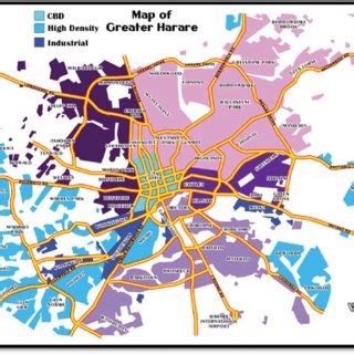 Map of Johannesburg showing the 7 regions of the city. Source ...