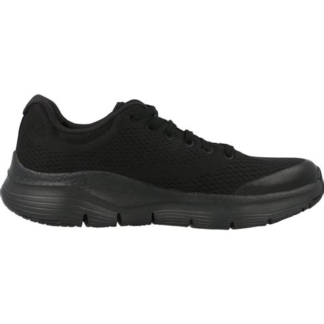 Skechers Arch Fit® Black Trainers with Arch Support - Awesome Shoes