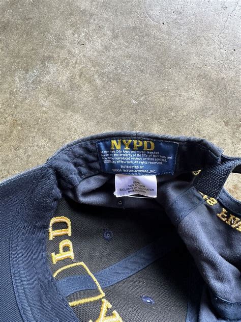 Y2K NYPD Adjustable Police Department Hat “New Yorks … - Gem