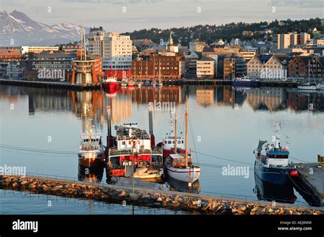 Port Tromso, Troms, Norway Stock Photo - Alamy