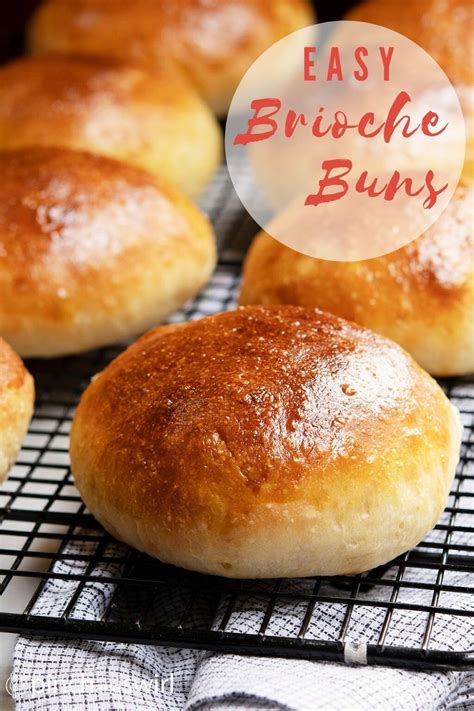 Easy Brioche Bun Recipe (No Knead) - Pinch and Swirl | Brioche buns, Homemade brioche, Bun recipe