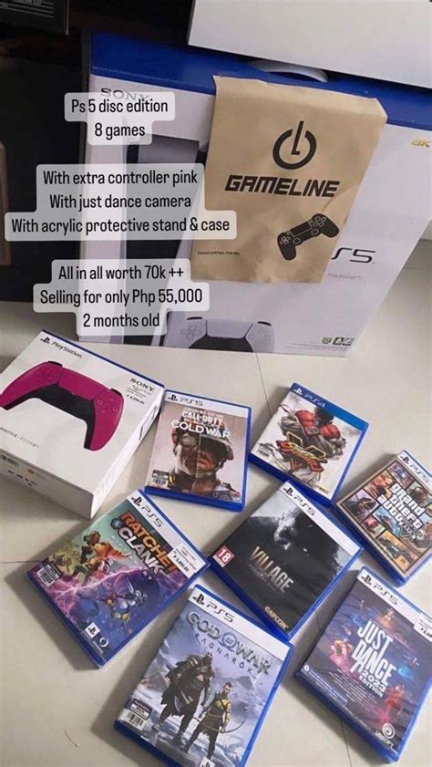 PS5 COMPLETE WITH GAMES, Video Gaming, Video Games, PlayStation on Carousell