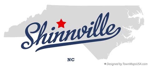 Map of Shinnville, NC, North Carolina