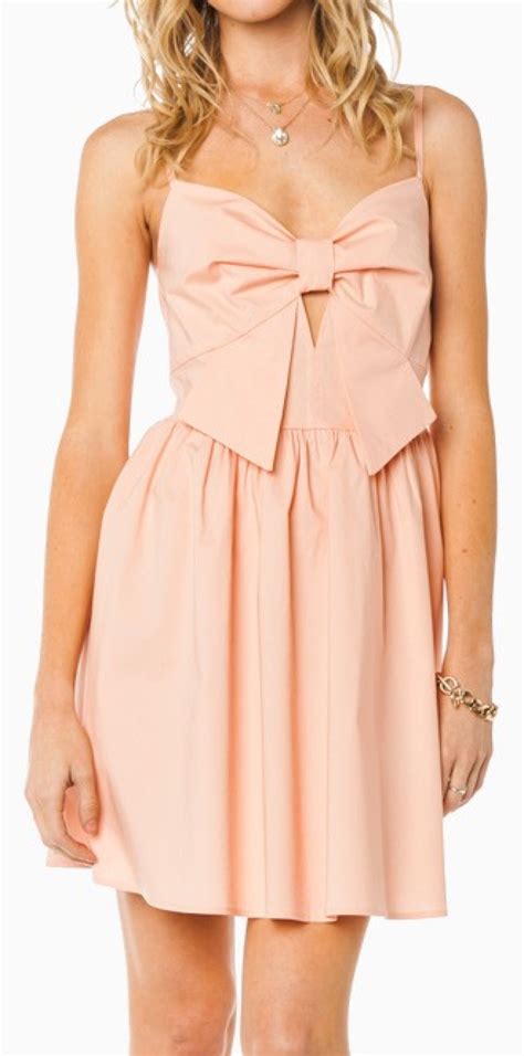 Blush bow dress | Glamour dress, Dresses, Fashion