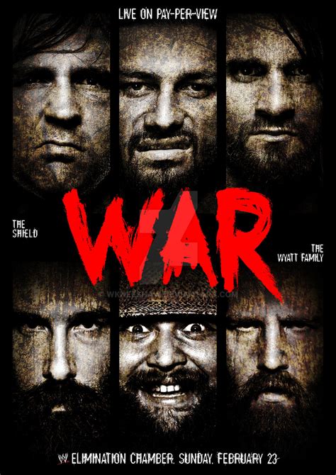 The Shield vs The Wyatt Family - War poster by WKneeshaw on DeviantArt