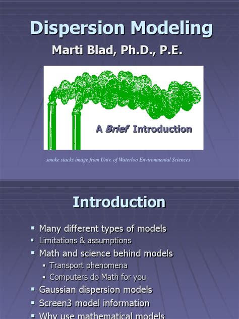 Dispersion Modeling | Air Pollution | Meteorology