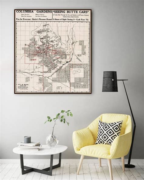 Vintage Map of Butte Montana Old Butte Map Butte MT Butte - Etsy ...