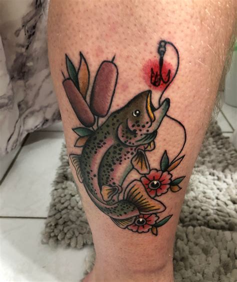 Beautiful rainbow trout by Kaitlyn Donaldson at Radiant Maiden Tattoos in Windsor, ON. - EVMore ...