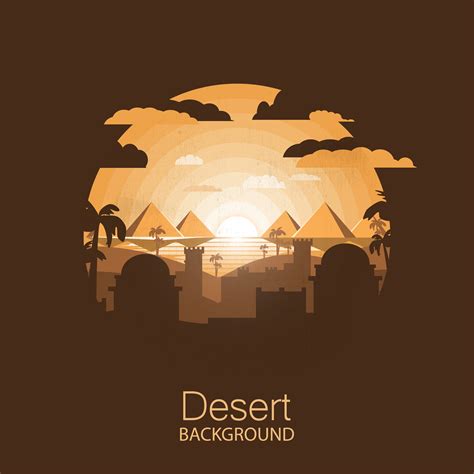 Desert Landscape 664869 Vector Art at Vecteezy