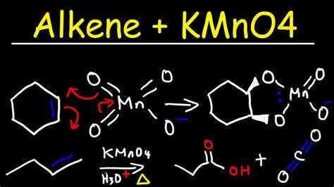 Alkene + KMnO4 Reaction - YouTube