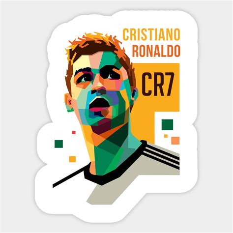 the face of cristiano ronald is depicted in an abstract style with ...