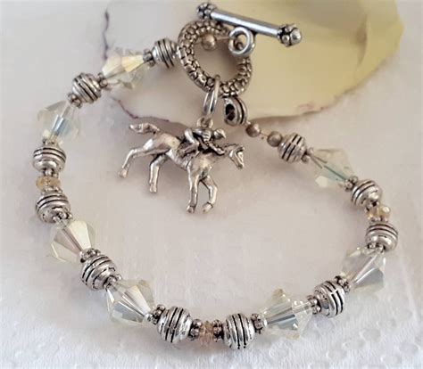 Horse Charm Bracelethorse Jewelry Equestrian Jewelryhorse - Etsy