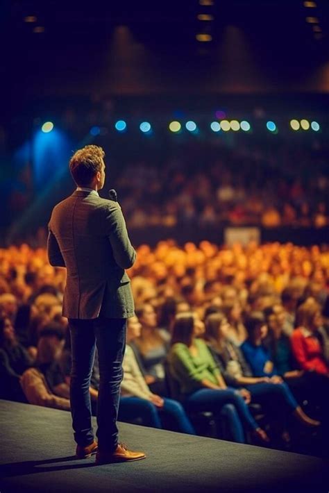 Keynote Speaker Engages Large Audience in Grand Seminar Hall - AI generated 28001447 Stock Photo ...