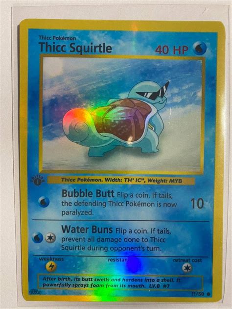 Thicc Squirtle Charizard Gx Ex Vmax V Pokémon Card Orica - Etsy Canada