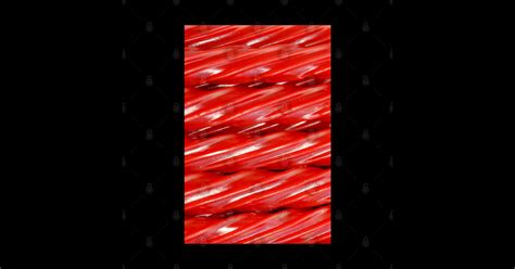 Red Licorice Rope Candy Photo Stripes - Licorice - Sticker | TeePublic