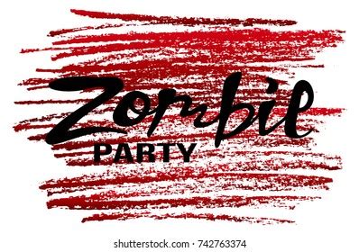 Vector Illustration Zombie Party Banner Poster Stock Vector (Royalty Free) 742763374 | Shutterstock