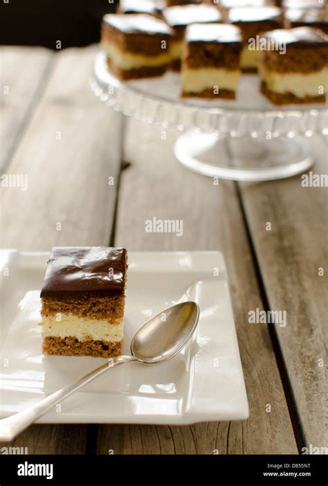 Cake with milk cream Stock Photo - Alamy