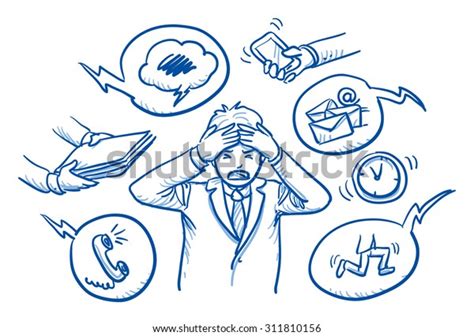 Business Man Holding His Head Pain Stock Vector (Royalty Free) 311810156 | Shutterstock