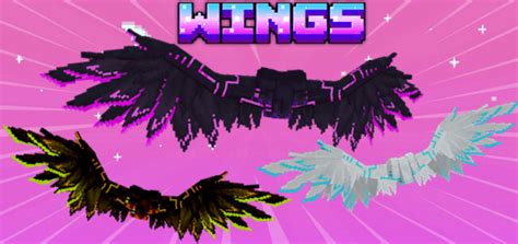 Download Angel Steel Wings Addon for Minecraft. Wings Mod.