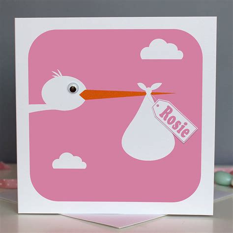 personalised new baby card by stripeycats | notonthehighstreet.com