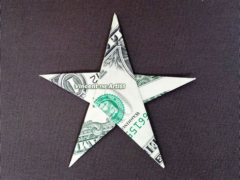 STAR Money Origami Art Dollar Bill Cash Sculptors Bank Note Handmade - Origami