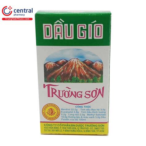 Dầu Gió Trường Sơn 2,5ml: tác dụng, cách dùng, giá bán