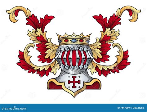 Coat of arms vector stock vector. Illustration of medieval - 7447069