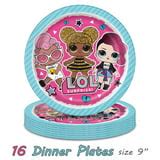 LOL Themed Party Supplies Set | Paper Decorations for Birthday | Plates ...