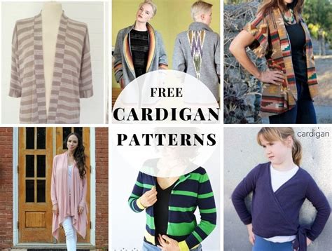 15+ Cardigan Sewing Patterns And Free Tutorials ⋆ Hello Sewing