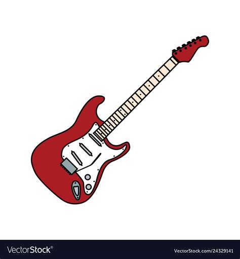 Electric guitar icon Royalty Free Vector Image