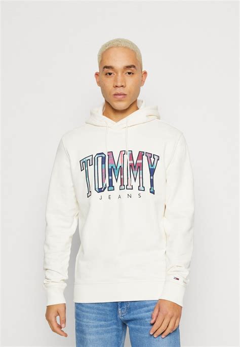 Tommy Jeans HOODIE - Sweatshirt - ancient white/off-white - Zalando.ie