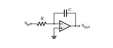 Op Amp Integrator Circuit Design - Circuit Diagram