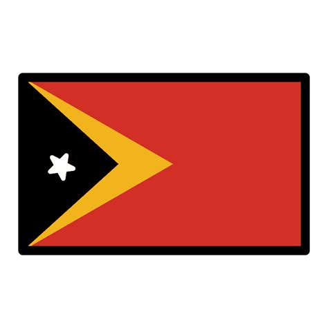 Timor-Leste flag emoji clipart. Free download transparent .PNG | Creazilla