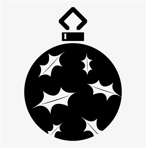 Black And White Christmas Ornament Svg File