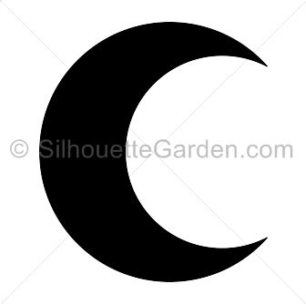 Crescent Moon Silhouette