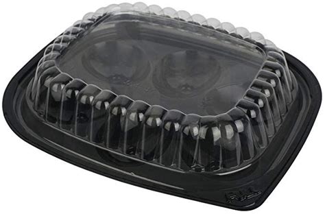 Plastic Disposable Deviled Egg Trays with Lids Black/Clear - Set of 12 Trays and 12 Lids Review ...