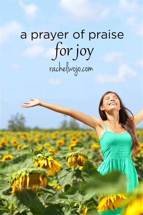 A Prayer of Praise for Joy - Rachel Wojo