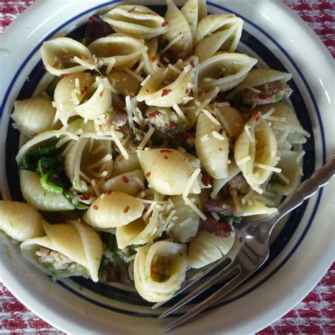 Campanelle with Broccoli Raab, Sausage & Olives