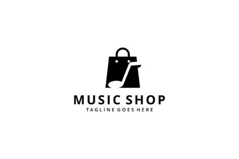 Music Store Logo Graphic by nadifa99 · Creative Fabrica