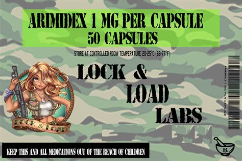 LockandLoadLabs Arimidex 1mg 50Tabs - biopharmashop