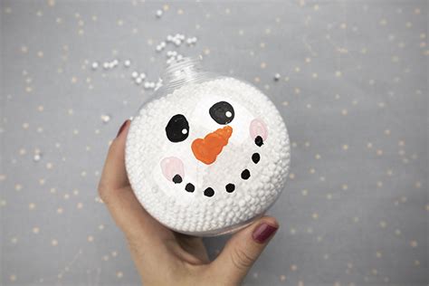 Snowman Christmas Ornament - Easy Dollar Store Christmas Craft - Clumsy ...