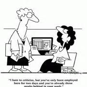 Cartoons About Criticism - Randy Glasbergen - Glasbergen Cartoon Service