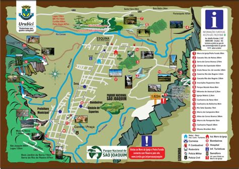 Aqui, Mapa Turístico de Urubici com sugestões de passeios | Pousada Flor de Tuna