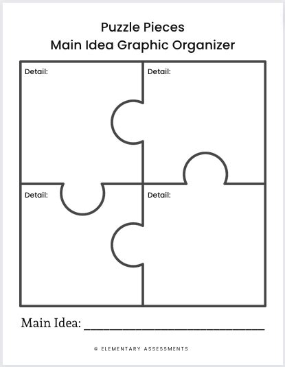 Main Idea Graphic Organizer