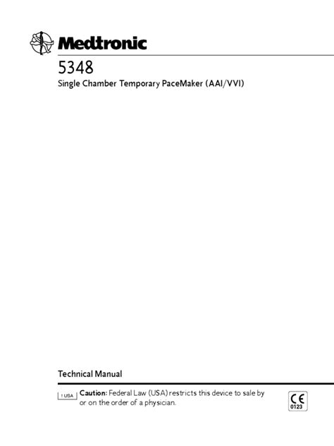 Medtronic 5348 Technical Manual | PDF | Artificial Cardiac Pacemaker | Heart