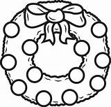 Christmas Wreath Coloring Pages sketch template
