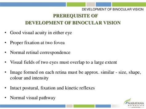 Binocular vision